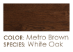 Somerset Color Collection White Oak Metro Brown 3 1/4" PS31416