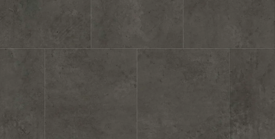 Metroflor Deja New – Smooth Concrete Virgin Vinyl Anthracite 24″x24″ DN123813